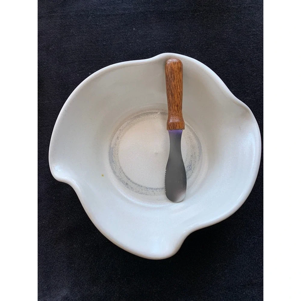 Studio Pottery‎ Platter with Dip Bowl